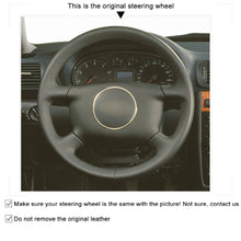 Load image into Gallery viewer, Car Steering Wheel Cover for Audi A2 (8Z) A3 (8L) Sprotback A4 (B5 B6) Avant A6 (C5) A8 (D2) S4
