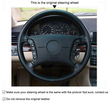 Load image into Gallery viewer, Auto Steering Wheel Cover for BMW E46 318i 325i E39 E53 X5 Hand Stitched Car Braid Steering Wheel Cover Car-styling
