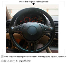 Load image into Gallery viewer, Auto Steering Wheel Cover for BMW E39 E46 325i E53 X5 Car Steering Wheel Cover Car-styling
