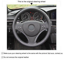 Load image into Gallery viewer, Auto Steering Wheel Cover for BMW E90 325i 330i-335i E87 120i Hand Stitching Car Steering Wheel Cover Car-styling
