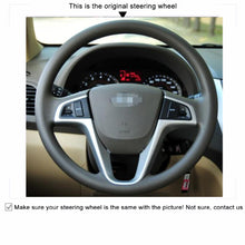 Load image into Gallery viewer, Car Steering Wheel Cover for Hyundai Solaris (RU) 2010-2016 Verna 2010-2016 i20 2009-2015
