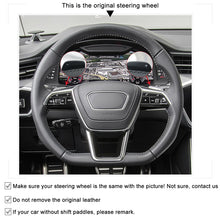 Load image into Gallery viewer, Auto Steering Wheel Cover for Audi A6 (C8) Avant Allroad 2018-2019 A7 (K8) 2018-2019 S6 S7 2019 Car Covers
