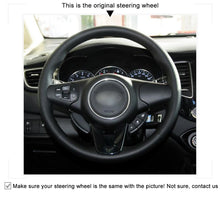 Load image into Gallery viewer, Car Steering Wheel Cover for Kia Carens 2013 2014 2015 2016 2017 2018 2019

