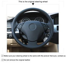 Load image into Gallery viewer, Auto Steering Wheel Cover for BMW E60 (Sedan) 530d 2003-2009 E61 (Touring) 2004-2009 Car Wheel Covers
