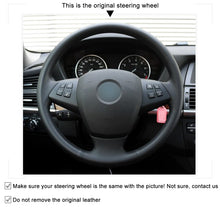 Load image into Gallery viewer, Car Steering Wheel Cover for BMW E70 X5 2008-2013 Auto Steering Wheel Cover Interior Accessories
