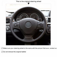 Load image into Gallery viewer, Auto Steering Wheel Cover for BMW F30 316i 320i 328i Hand Stitched Car Steering Wheel Covers Interior Accessories
