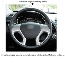 Load image into Gallery viewer, Car Steering Wheel Cover for Hyundai ix35 2011-2015 Tucson 2 2010-2015
