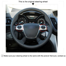 Load image into Gallery viewer, Car Steering Wheel Cover for Ford Focus 3 2012-2014 Kuga Escape 2013-2016 C-MAX 2011-2014
