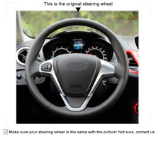 Load image into Gallery viewer, Car Steering Wheel Cover for Ford Fiesta 2008-2013 Ecosport 2013-2016

