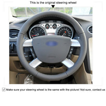 Load image into Gallery viewer, Car Steering Wheel Cover for Ford Focus 2 2005-2011 for Ford Kuga 2008-2011 C-MAX 2007-2010
