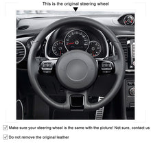 Load image into Gallery viewer, Car Steering Wheel Cover for Volkswagen VW Beetle 2012 2013 2014 2015-2018 2019 Up! 2011-2016
