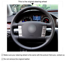 Load image into Gallery viewer, Car Steering Wheel Cover for Volkswagen VW Touareg Phaeton 2002 2003 2004 2005 2006-2008 2009 2010
