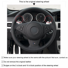 Load image into Gallery viewer, Auto Steering Wheel Cover for BMW E60 E63 E64 M5 2005 2007 Car Braid Steering Wheel Cover Interior Accessories
