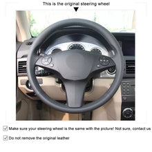 Load image into Gallery viewer, Car Steering Wheel Cover for Mercedes Benz C180 C200 C350 C300 CLS 280 300 350 500 GLK300 2008-2010
