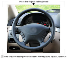 Load image into Gallery viewer, Car Steering Wheel Cover for Mercedes Benz W639 Viano 2006-2011 Vito 2010-2015 Volkswagen VW Crafter
