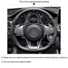 Load image into Gallery viewer, Car Steering Wheel Cover for Mercedes-Benz A 45 AMG 2016-2018 C 43 63 AMG CLA 45 2015-2018 CLS 63 AMG
