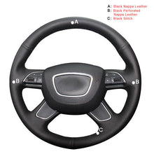 Load image into Gallery viewer, Car Steering Wheel Cover for Audi A3 A4 A6L A7 A8 Q5 Q7
