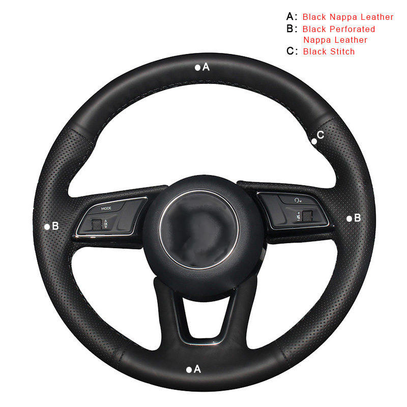 Car Steering Wheel Cover for Audi A1 A3 A4L A5 S3 S4