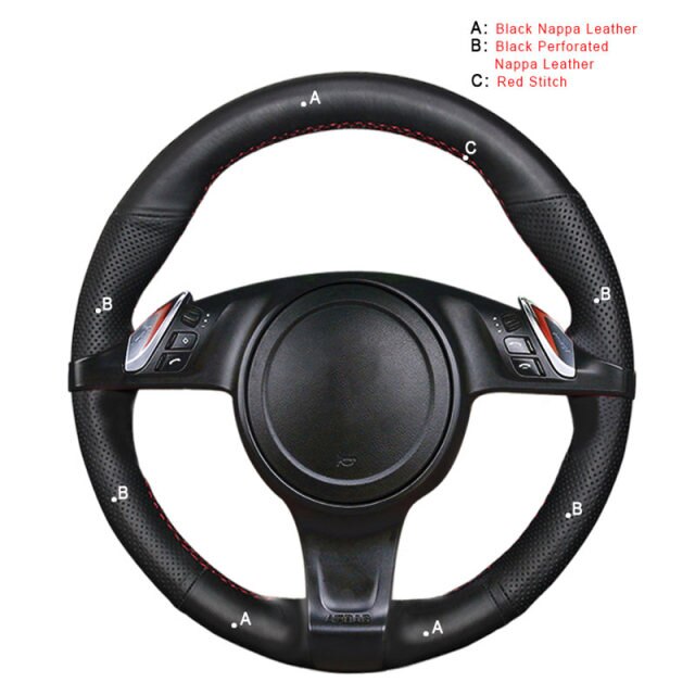 Car Steering Wheel Cover for Porsche Cayenne Panamera 2010 2011