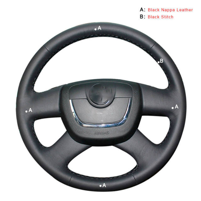 Car Steering Wheel Cover for Skoda Octavia a5 Superb 2012 2013 Fabia 2010-2014