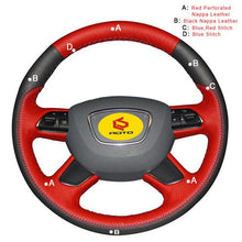 Load image into Gallery viewer, Car Steering Wheel Cover for Audi A3 A4 A6L A7 A8 Q5 Q7
