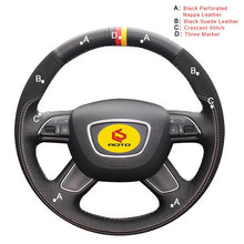 Load image into Gallery viewer, Car Steering Wheel Cover for Audi A3 A4 A6L A7 A8 Q5 Q7
