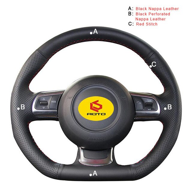 Car Steering Wheel Cover for Audi TT 2008-2013