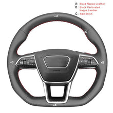 Load image into Gallery viewer, Auto Steering Wheel Cover for Audi A6 (C8) Avant Allroad 2018-2019 A7 (K8) 2018-2019 S6 S7 2019 Car Covers
