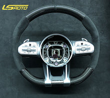 Load image into Gallery viewer, Real Carbon Steering Wheel For Mercedes-Benz AMG Series G-Class G500 G350D G500 G55 GLE GLS W167
