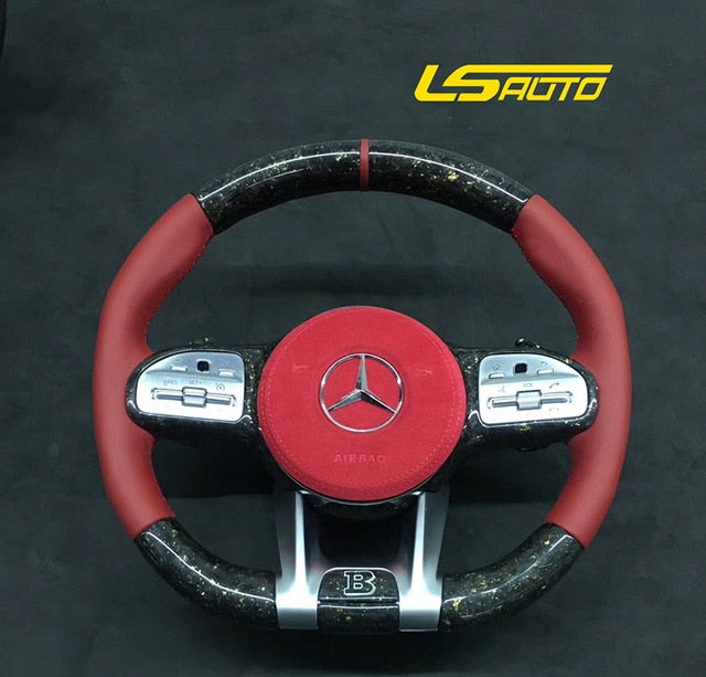 Real Carbon Steering Wheel For Mercedes-Benz AMG Series G-Class G500 G350D G500 G55 GLE GLS W167