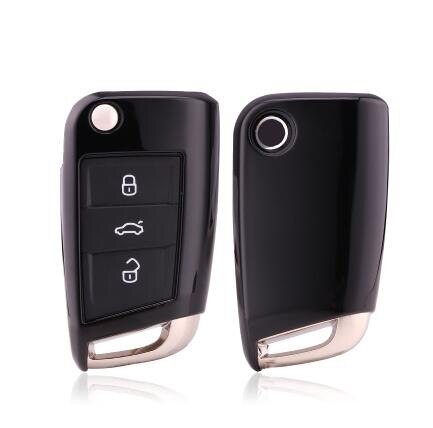 Soft Car Key Case For VW Volkswagen Passat 2017 Key Cover Car-Styling