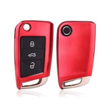 Load image into Gallery viewer, Soft Car Key Case For VW Volkswagen Passat 2017 Key Cover Car-Styling
