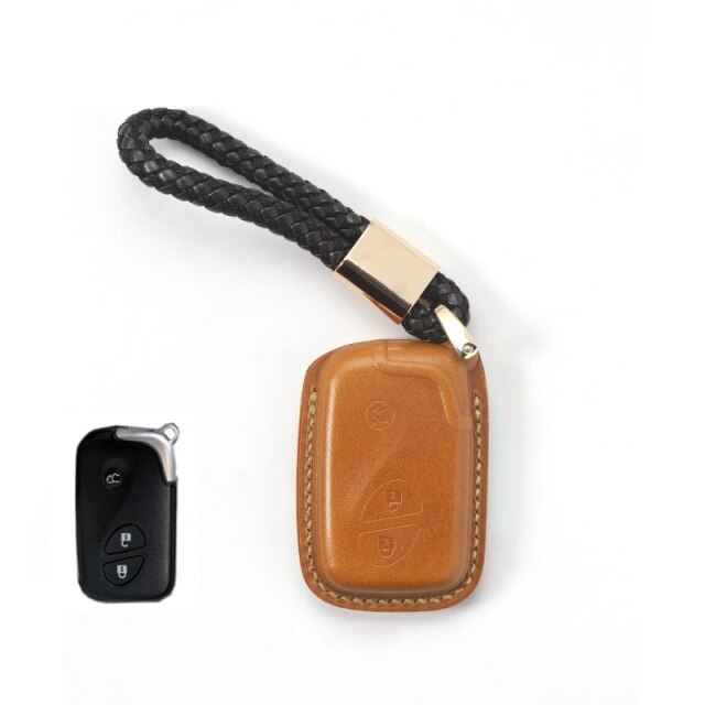 Handmade Leather Car Key Case for Lexus CT200 ES RX GS Key Cover Car-Styling