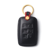 Load image into Gallery viewer, Handmade Leather Car Key Case for Land Rover Discovery Range Rover Sport Freelander Key Cover for Jaguar
