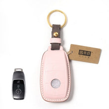 Load image into Gallery viewer, Handmade Leather Car Key Case for Benz C260L E300 S G50 A18 Key Cover Car-Styling
