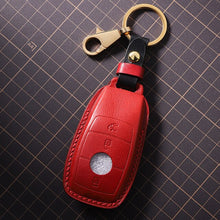 Load image into Gallery viewer, Handmade Leather Car Key Case for Benz C260L E300 S G50 A18 Key Cover Car-Styling
