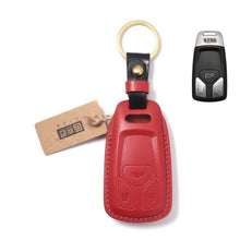 Load image into Gallery viewer, Handmade Leather Car Key Case for Audi A4L Q5L A5 TTS Q7 Key Cover Car-Styling
