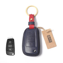 Load image into Gallery viewer, Handmade Leather Car Key Case for Audi A1 A3L Q3 A6 Q7 RS3 Key Cover Car-Styling
