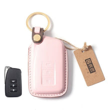 Load image into Gallery viewer, Handmade Leather Car Key Case for Lexus LS GS ES NX235 RX LX RC Key Cover Car-Styling
