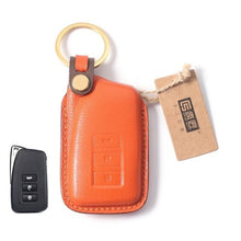 Load image into Gallery viewer, Handmade Leather Car Key Case for Lexus LS GS ES NX235 RX LX RC Key Cover Car-Styling
