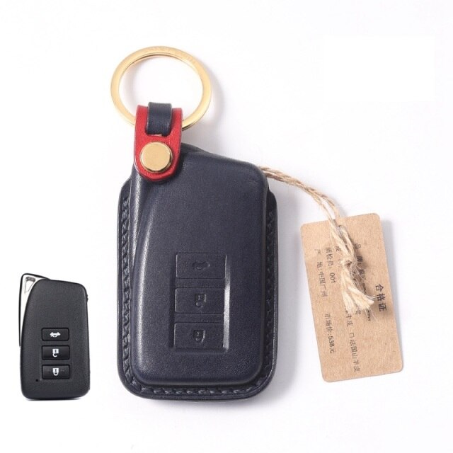 Handmade Leather Car Key Case for Lexus LS GS ES NX235 RX LX RC Key Cover Car-Styling