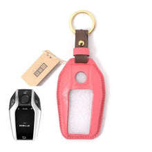 Load image into Gallery viewer, Handmade Leather Car Key Case for BMW 5 for BMW X3 X4 X6 7 Key Cover Car-Styling

