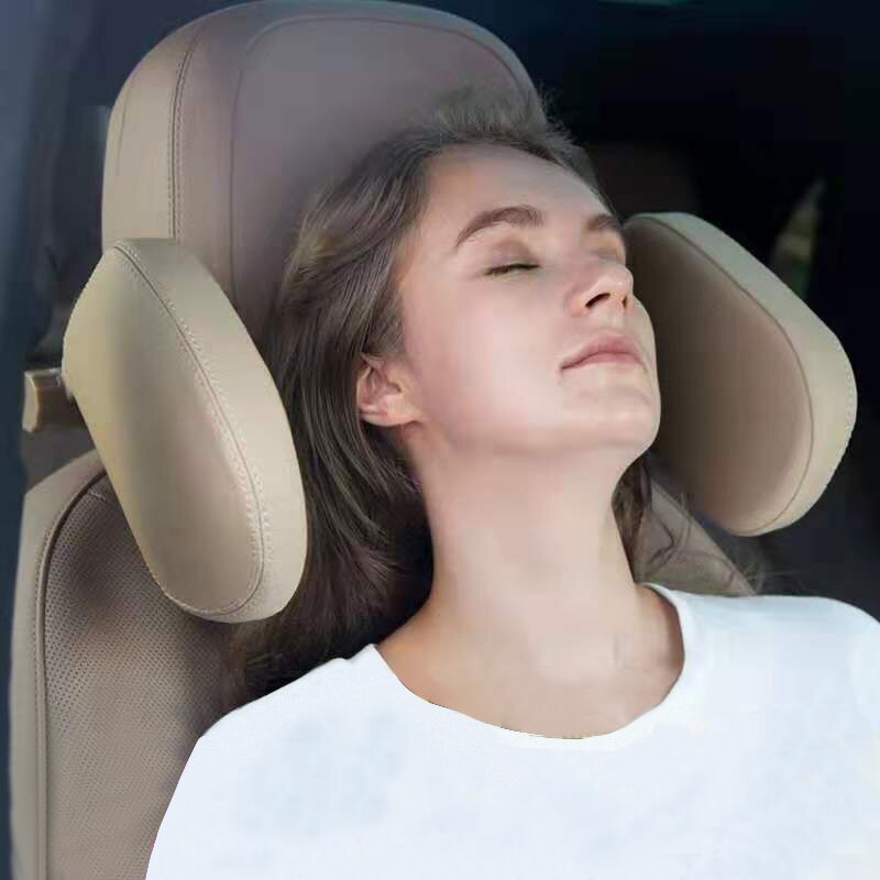 Car Sleep Headrest Neck Pillow Neck Rest Seat Headrest Cushion Pad Head Safety Protection Travelling Seat Support