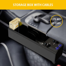 Load image into Gallery viewer, New Car Seat Crevice Storage Box USB Multi-function Organizer with Charging Cables Car Interior Accessories Organizer for things
