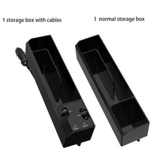 Load image into Gallery viewer, New Car Seat Crevice Storage Box USB Multi-function Organizer with Charging Cables Car Interior Accessories Organizer for things
