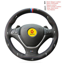 Load image into Gallery viewer, Auto Steering Wheel Cover for BMW E70 X5 2008-2013 E71 X6 2008-2014 Interior Accessories Car Steering Wheel Cover
