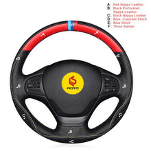 Load image into Gallery viewer, Auto Steering Wheel Cover for BMW F30 316i 320i 328i Hand Stitched Car Steering Wheel Covers Interior Accessories
