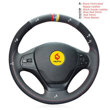 Load image into Gallery viewer, Auto Steering Wheel Cover for BMW F30 316i 320i 328i Hand Stitched Car Steering Wheel Covers Interior Accessories
