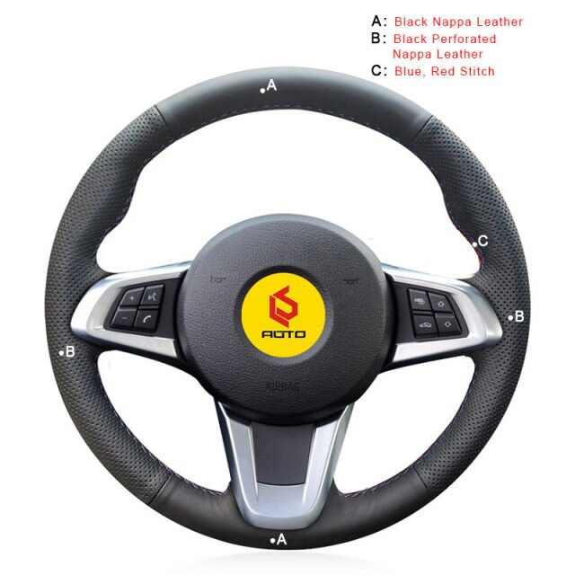 Car Steering Wheel Cover for BMW Z4 2009 2010 2011 2012 2013 2014