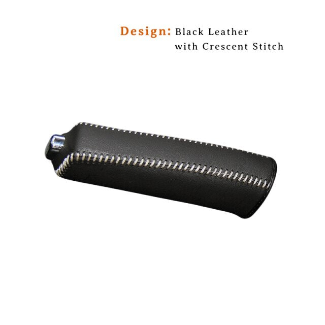 Car Hand Brake Covers Top Layer Leather Case for Kia K3 Handbrake Grips Cover Auto Genuine Leather Handbrake